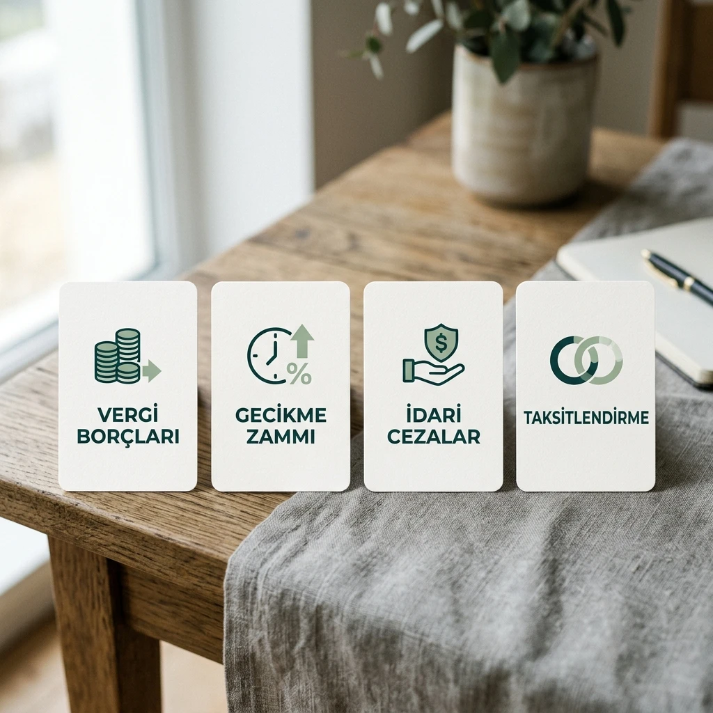 2026 vergi yapılandırması ile tecil ve taksitlendirme farkını gösteren infografik